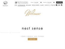Tablet Screenshot of nestsenseresort.com
